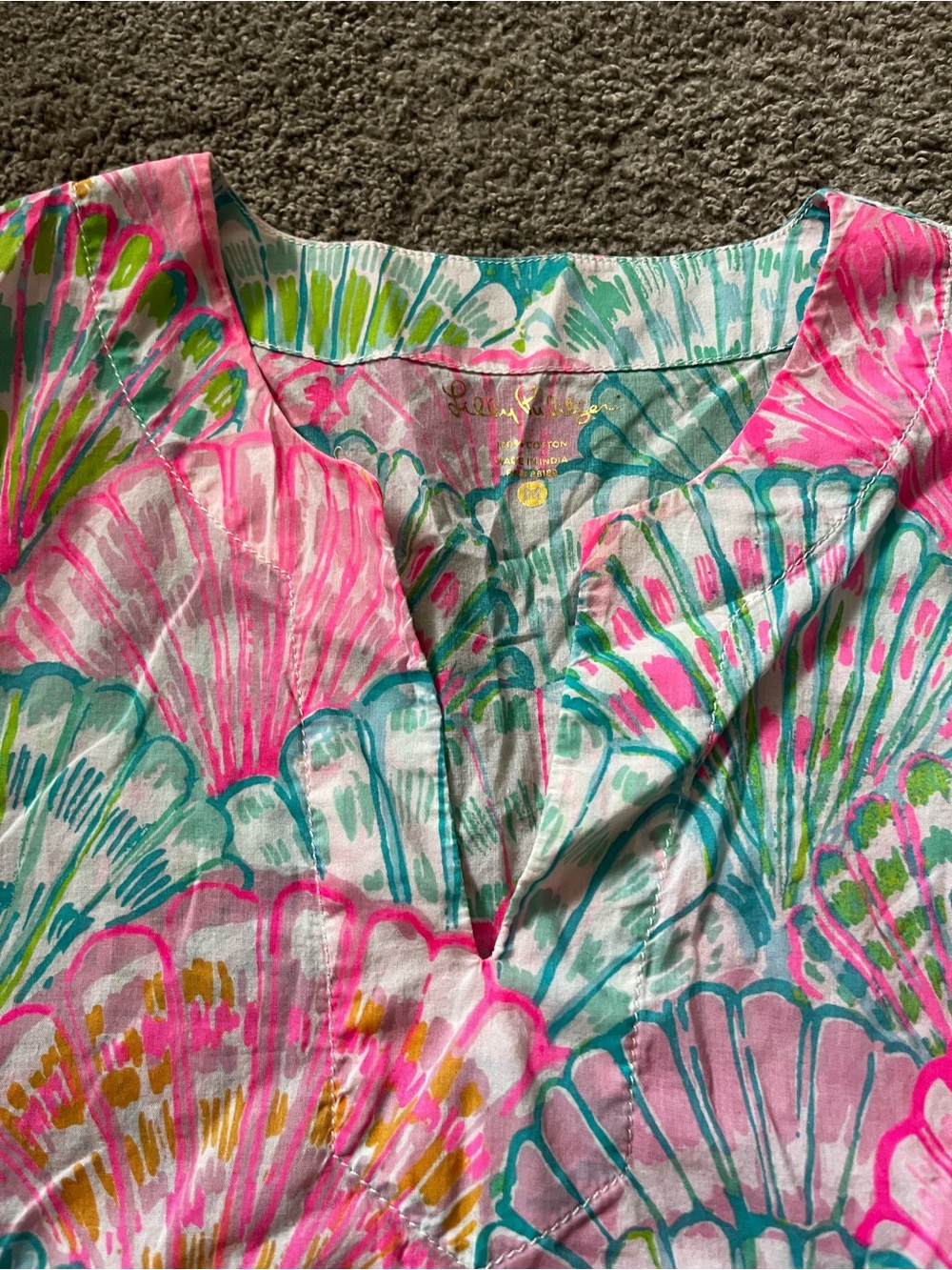 Lilly Pulitzer "Oh Shello" Matching 2-piece Set - Med. Top, Size 6 Shorts - Picture 4 of 16
